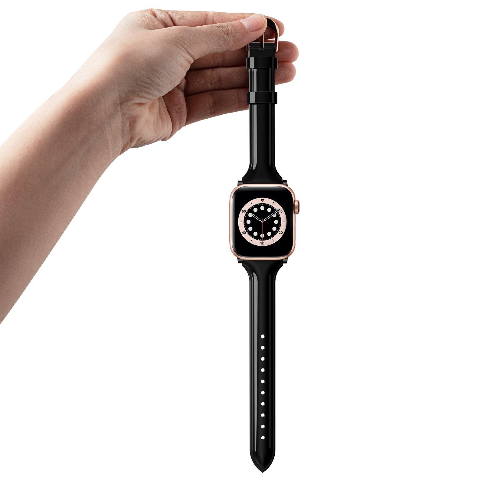 Pulseira Geekthink de couro laqueado para Apple Watch - Genial Presentes