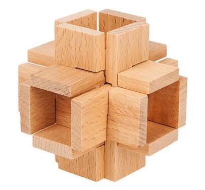 Quebra Cabeça Puzzle De Madeira Desafio Bamboo - R$ 30,00